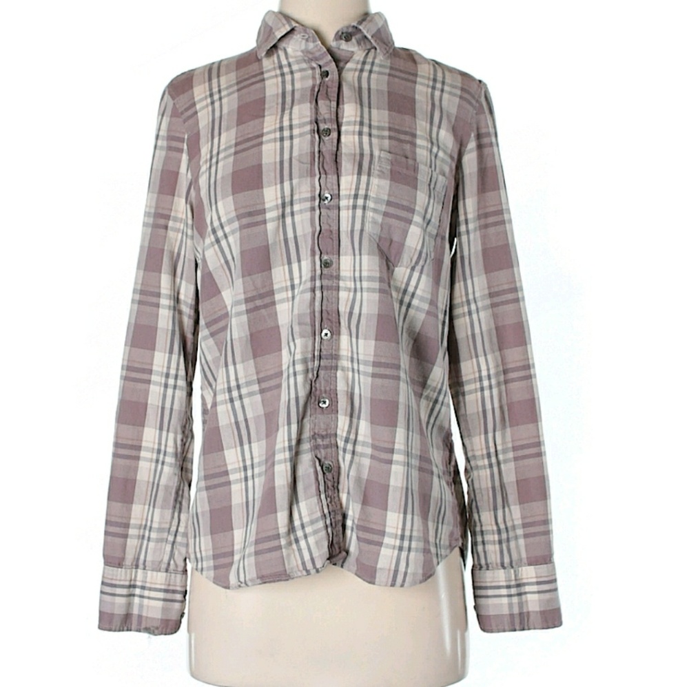 J. Crew boy shirt in tomboy plaid. - Picture 3 of 4